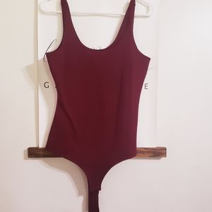 Red Bodysuit Size Medium NWOT